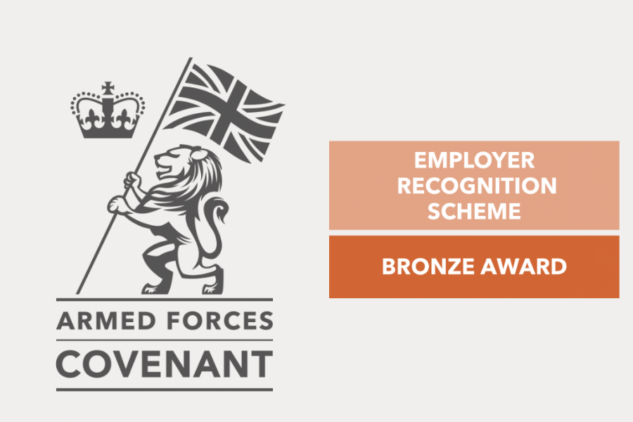 Transwaste receive a Bronze award from the Defence Recognition Scheme